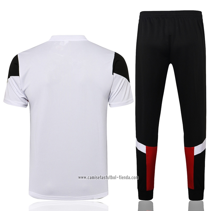 Chandal del AC Milan 2021 2022 Manga Corta Blanco